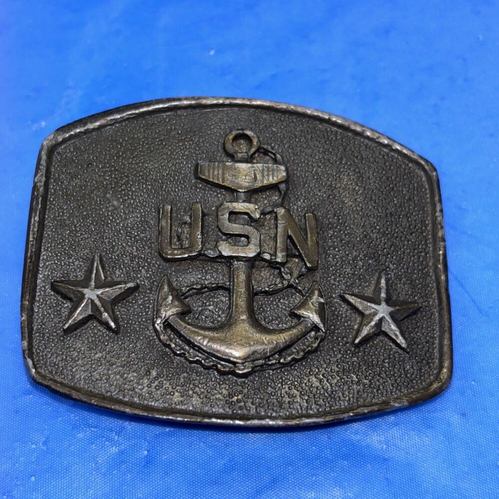 Vintage USN Navy Belt Buckle